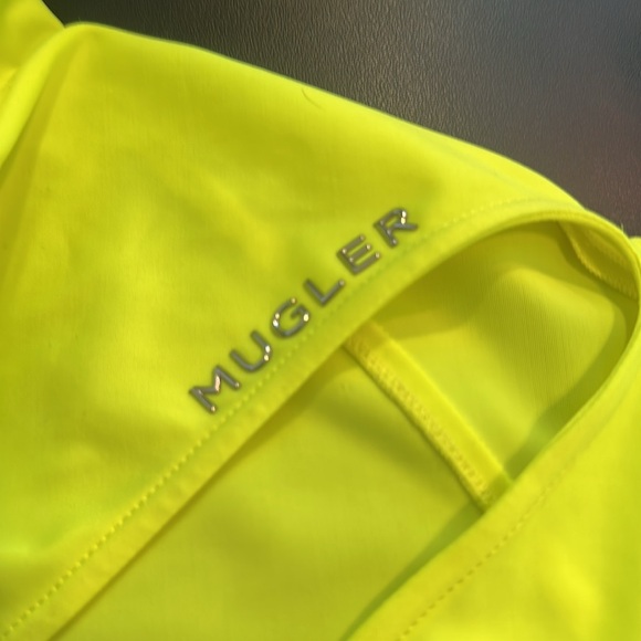 Thierry Mugler Vibrant Yellow Bodysuit size 36 US S - Picture 5 of 10